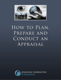 How to Plan, Prepare and Conduct an Appraisal