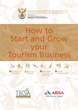How to Start and Grow your Tourism Business