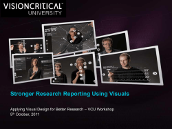 Stronger Research Reporting Using Visuals – VCU Workshop 5