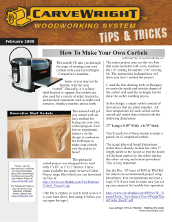 How To Make Your Own Corbels