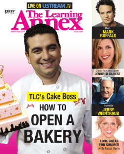 BAKERY OPEN A Cake Boss HOW TO