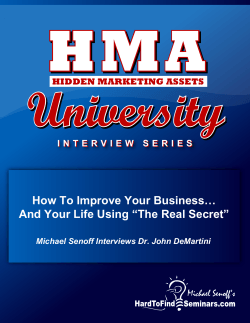 HMA University How To Improve Your Business…