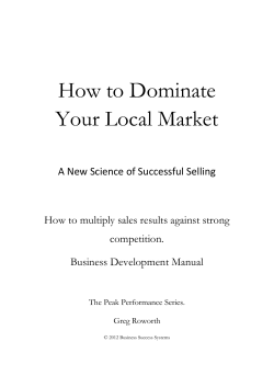 How to Dominate Your Local Market