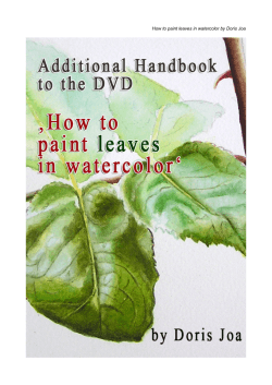 How to paint leaves in watercolor by Doris Joa