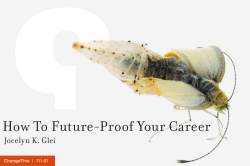 How To Future-Proof Your Career  Jocelyn K. Glei |