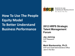 How To Use The People Equity Model To Better Understand Business Performance