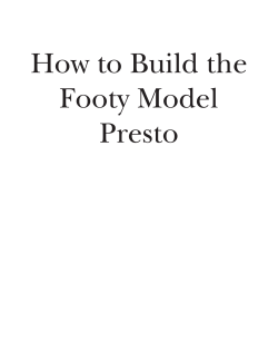 How to Build the Footy Model Presto