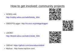 How to get involved: community projects