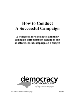 How to Conduct A Successful Campaign