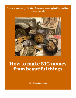How to make BIG money from beautiful things