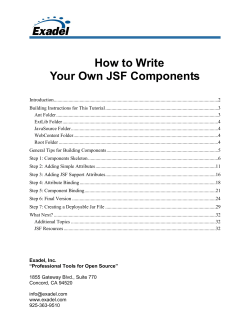 How to Write Your Own JSF Components