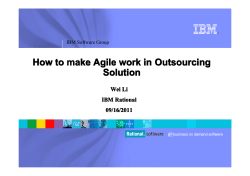 How to make Agile work in Outsourcing
