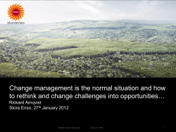Change management is the normal situation and how challenges into opportunities…