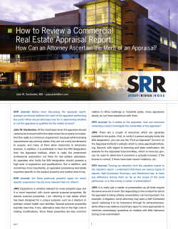 How to Review a Commercial Real Estate Appraisal Report: