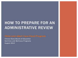 HOW TO PREPARE FOR AN ADMINISTRATIVE REVIEW