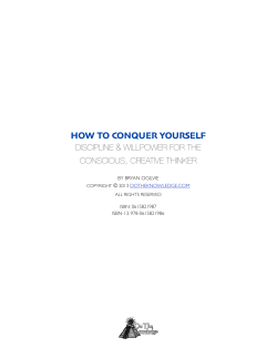 , HOW TO CONQUER YOURSELF &amp; DISCIPLINE
