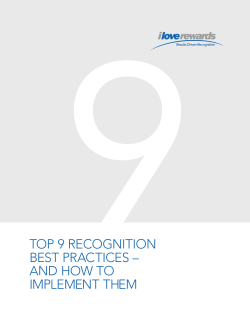 TOP 9 RECOGNITION BEST PRACTICES – AND HOW TO IMPLEMENT THEM