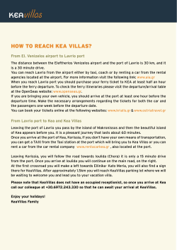 HOW TO REACH KEA VILLAS?