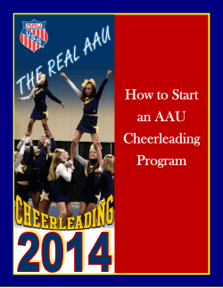 How to Start an AAU Cheerleading