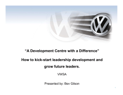 “A Development Centre with a Difference” f t l
