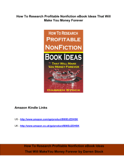 How To Research Profitable Nonfiction eBook Ideas That Will