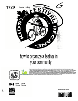 how to organize a festival in your community  Community Host