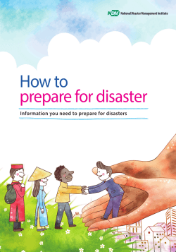 How to prepare for disaster Information you need to prepare for disasters