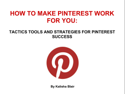 HOW TO MAKE PINTEREST WORK FOR YOU: SUCCESS