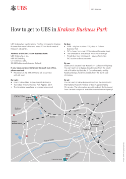 How to get to UBS in Krakow Business Park a b
