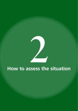 2 How to assess the situation t en