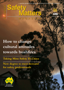16 How to change cultural attitudes towards bushfires
