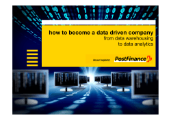 how to become a data driven company from data warehousing