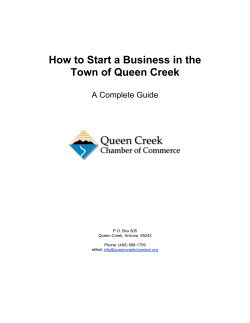 How to Start a Business in the Town of Queen Creek