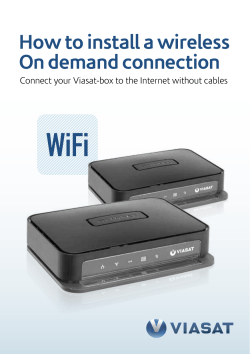 How to install a wireless On demand connection