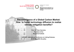 The Emergence of a Global Carbon Market: climate mitigation benefits?