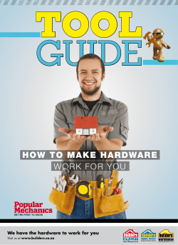 Tool GUIDE HOW TO MAKE HARDWARE work for you