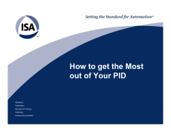 How to get the Most out of Your PID Standards Certification