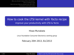 Why you should choose LTS &amp; LTSI kernel ?