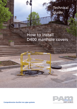 How to install D400 manhole covers Technical guide