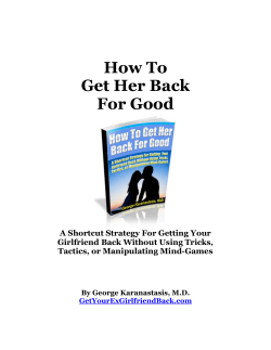 How To Get Her Back For Good