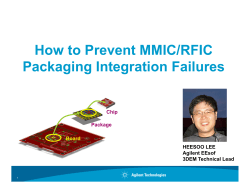 How to Prevent MMIC/RFIC Packaging Integration Failures Board Chip
