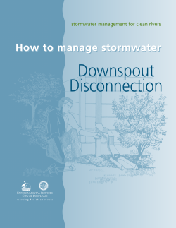 Downspout Disconnection How to manage stormwater stormwater management for clean rivers