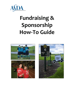 Fundraising &amp; Sponsorship How-To Guide