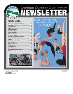 NEWSLETTER learn how to get yourself ready on page 15