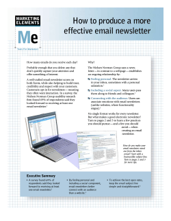 How to produce a more effective email newsletter