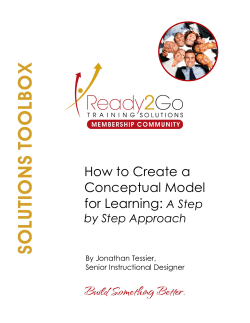 How to Create a Conceptual Model for Learning: