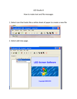 LED Studio 8 How to make text and file messages
