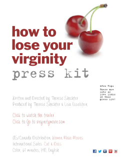 press kit how to lose your virginity