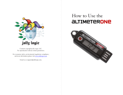 How to Use the ALTIMETER ONE jolly logic