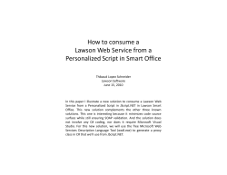How to consume a Lawson Web Service from a